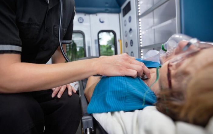 woman in ambulance after Narcan